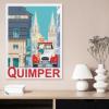 1000PcsQuimper France Girl Car Vintage Travel PosterJigsaw Adult Decompression Game Puzzle Students Toy for Children Christmas Birthday Gifts50x70cm-BQ64 view 2
