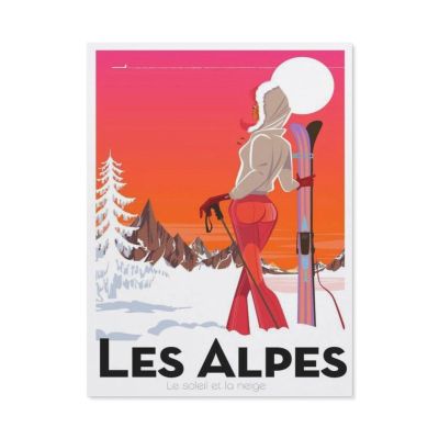 1000PcsAlps Winter Sports Skiing Vintage Travel PosterJigsaw Adult Decompression Game Puzzle Students Toy for Children Christmas Birthday Gifts50x70cm-BP4