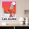 1000PcsAlps Winter Sports Skiing Vintage Travel PosterJigsaw Adult Decompression Game Puzzle Students Toy for Children Christmas Birthday Gifts50x70cm-BP4 view 2