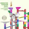 KERUVOTA Big Motorized Marble Run - Construction Building Blocks Toys 220Pcs Marble Race Track with Elevator,Educational STEM Game Christmas Birthday Gifts for Kids 3-5 4-8 8-12 (B-Colorful) view 3