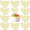 10Pcs Happy Mothers Day Cake Topper,Gold Glitter Mom Kid Cupcake Toppers,Shining Heart Design Cake Decorations for Mothers Day Themed Party Cake Decorations Supplies(Mom) view 1