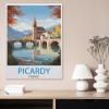 Jigsaw Puzzle 1000 PiecesPicardie France Vintage Travel PosterPaper Children Toys Decompression Game38x26cm-BU58 view 2