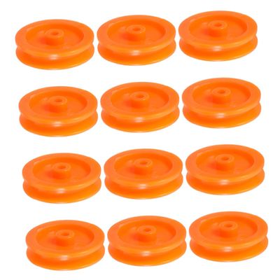 Alipis 50pcs Plastic Pulley Wheels for Rc Cars and Airplanes Smooth Sliding Craft Pulley System Automotive Parts for Modifications and Repairs