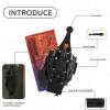 HNCSFW Spider Silk Launcher for Kids,Web Shooters- USB Type c Charging, Launch Distance 8ft - Can Grab Small Objects-Variety of Play Modes (Black) Kids Edition view 4