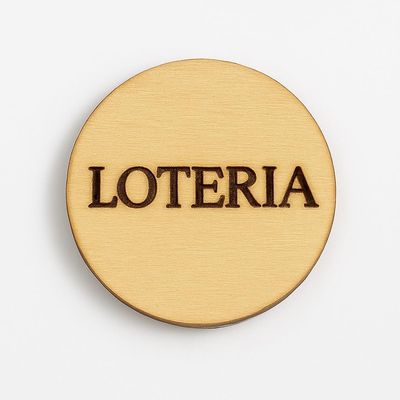 200 of 3/4 inch Loteria Wood Chips for Loteria Game Night or Class Fun