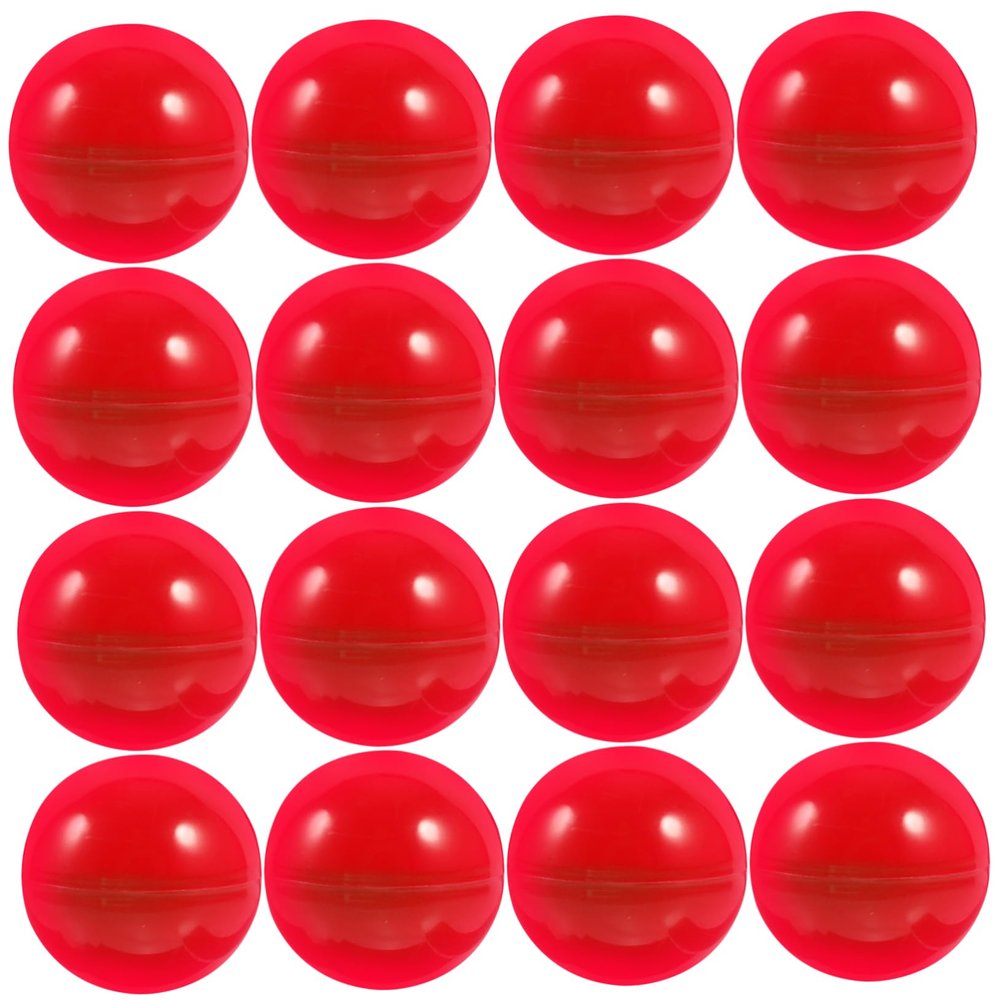 ERINGOGO 50pcs Colorful Activity Lottery Balls Hollow Game Balls for Parties Diameter Red Raffles Celebrations and Events Material