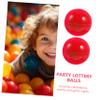 ERINGOGO 50pcs Colorful Activity Lottery Balls Hollow Game Balls for Parties Diameter Red Raffles Celebrations and Events Material view 2
