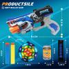 2 Pack Doodle Blaster Guns Boys for Toy, Shark & Lion Toys Birthday Gifts for Kids,Gun Toys Christmas Stocking Stuffing Party Supplies, 80 Soft Foam Darts Bullets,6 Targets & 2 Wrist Strap. view 2