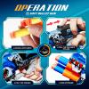 2 Pack Doodle Blaster Guns Boys for Toy, Shark & Lion Toys Birthday Gifts for Kids,Gun Toys Christmas Stocking Stuffing Party Supplies, 80 Soft Foam Darts Bullets,6 Targets & 2 Wrist Strap. view 3