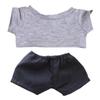 Xyrmync Plush Doll Clothes Solid Color T-Shirt Pants Dress Up Accessories for 10cm 15cm-17cm 20cm Doll (A3, 15cm-17cm) view 1