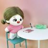 Xyrmync Plush Doll Clothes Solid Color T-Shirt Pants Dress Up Accessories for 10cm 15cm-17cm 20cm Doll (A2, 10cm) view 4