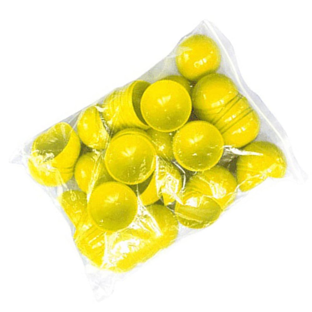 ERINGOGO 50pcs Ball Inflatable Globes Ball Pit Balls Vending Machine Foam Balls Party Balls Bouncy Ball Bingo Caller Machine Mini Vending Machine Vending Machine Capsules Yellow