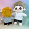 Xyrmync Plush Doll Clothes Solid Color T-Shirt Pants Dress Up Accessories for 10cm 15cm-17cm 20cm Doll (A8, 15cm-17cm) view 3