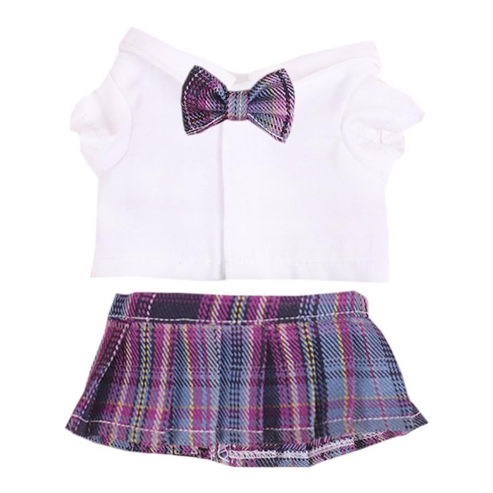 Xyrmync Plush Doll Clothes JK Skirt Suit Dress Up Accessories for 10cm 15cm-17cm 20cm Doll (A1, 20cm)