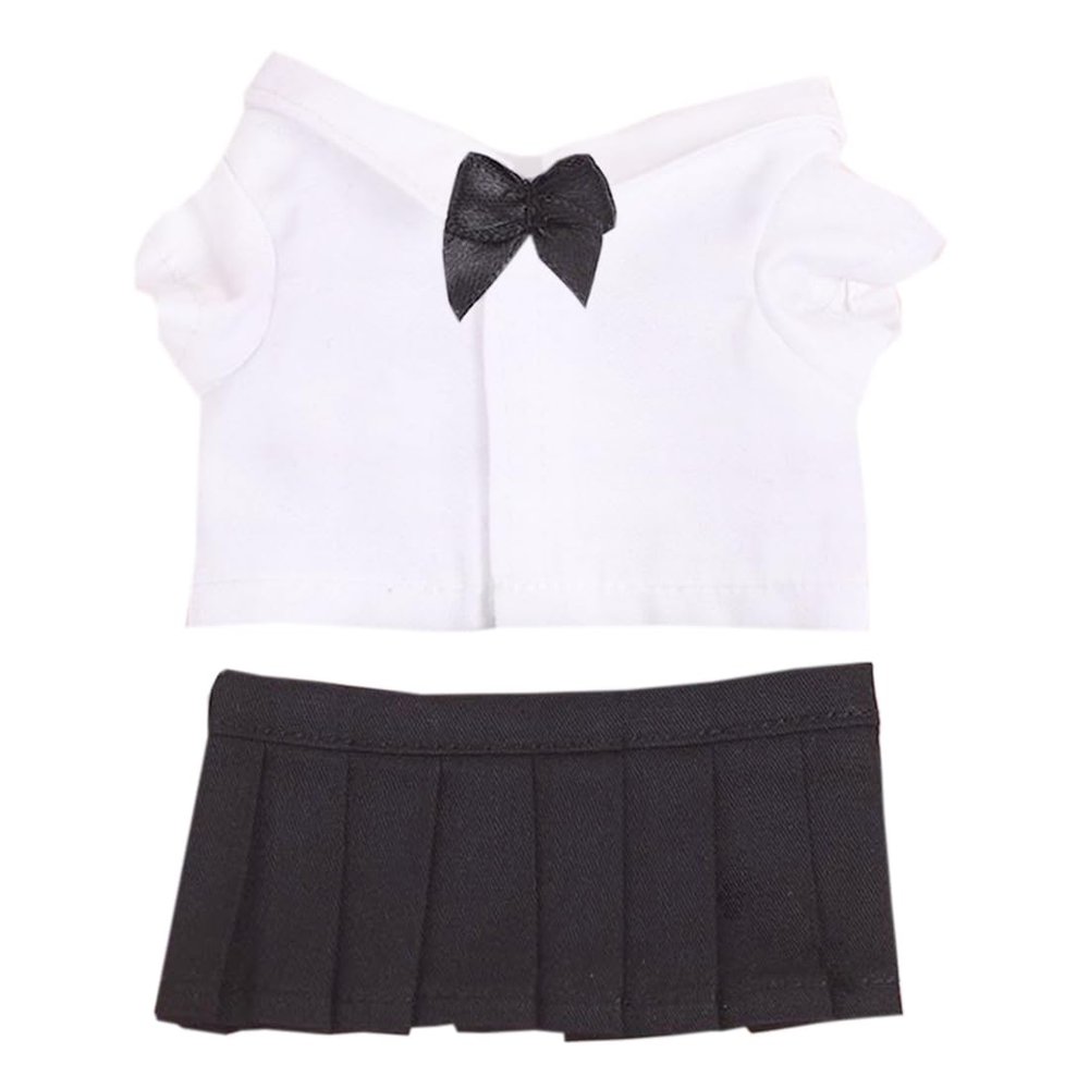 Xyrmync Plush Doll Clothes JK Skirt Suit Dress Up Accessories for 10cm 15cm-17cm 20cm Doll (A9, 10cm)