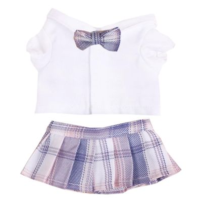 Xyrmync Plush Doll Clothes JK Skirt Suit Dress Up Accessories for 10cm 15cm-17cm 20cm Doll (A3, 20cm)