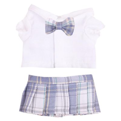 Xyrmync Plush Doll Clothes JK Skirt Suit Dress Up Accessories for 10cm 15cm-17cm 20cm Doll (A6, 20cm)
