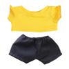 Xyrmync Plush Doll Clothes Solid Color T-Shirt Pants Dress Up Accessories for 10cm 15cm-17cm 20cm Doll (A9, 10cm) view 1