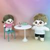Xyrmync Plush Doll Clothes Solid Color T-Shirt Pants Dress Up Accessories for 10cm 15cm-17cm 20cm Doll (A9, 10cm) view 2