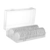 Angoily 40pcs Coin Holder Capsules Round Plastic Coin Container Storage Box Organizer for Collectors Box Money Saving Organizer view 1