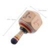 DECHOUS Wooden Spinning Top Toy Smooth Performance Gyro for Boy Girl Fun Party Favors for Birthdays Gatherings Engaging DIY Wooden Toy Stress Relief for All Ages view 2