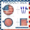 100 Pcs American Flag Party Supplies Set, Serves 25  Disposable Patriotic Paper Plates, Napkins, and Forks, USA Flag-Themed Tableware for 4th of July, Memorial Day, Veterans Day, Independence Day BBQ view 2