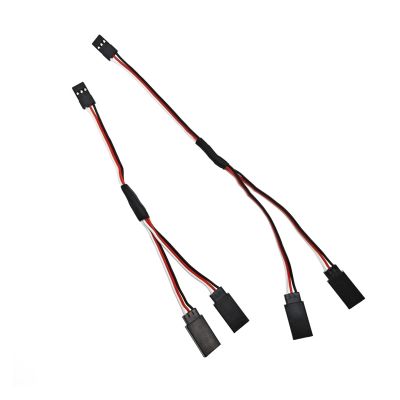 ACGTUY 5pcs/lot 15cm 30cm 50cm Servo Y Extension Cord Cable Lead Wire Compatible with The JR Futaba Drone Car Boat Helicopter Airplane(100MM)