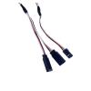 ACGTUY 5pcs/lot 15cm 30cm 50cm Servo Y Extension Cord Cable Lead Wire Compatible with The JR Futaba Drone Car Boat Helicopter Airplane(100MM) view 4