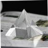 PRETYZOOM 1pc Pyramid Prism for Optical Experiments Glass for Light Refraction and Rainbow Creation Desk Ornament for Home Decor and Office Use view 2