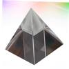 PRETYZOOM 1pc Pyramid Prism for Optical Experiments Glass for Light Refraction and Rainbow Creation Desk Ornament for Home Decor and Office Use view 3