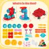 3-in-1 Color Dough Kitchen Creations Set for Kids Aged 3-8, 24 Colors Dough Playset with Ice Cream/Noodle/Hamburger Makers, Food Modeling Art Crafts Pretend Play Toys for Boys Girls view 2