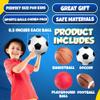 8.5 Sports Balls for Kids & Toddlers - (Pack of 4) Rubber Inflatable Multi-Sport Ball Set - Football, Soccer Ball, Basketball, Playground Ball & Pump - Birthday Gift Toys for Boys & Girls view 3