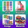 12 Mini Tic Tac Toe Games - Party Favors for Kids 3-5 and Up - 2-Inch Travel Size - Tic-Tac-Toe Keychain Game for Boys & Girls - Goody Bag Stuffers, Classroom Prizes, Valentine's Day, Birthday Gifts view 2