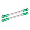 for Traxxas for Slash 4x4 4WD 2pcs Heavy Duty Steering Links Rod Aluminum & Stainless Steel for Combo Upgrade Parts RC Car Repair Kit(Green) view 1
