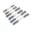 RC Car Accessories Compatible with WLtoys 144001 1/14 4WD RC Car Upgrade Modification Accessories Parts Aluminum Tie Link Rods Set Pull Rod view 1
