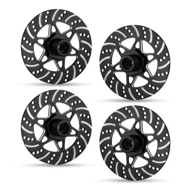 VBCERSDZ RC Car Accessories Compatible with Arrma 1/7 for Infraction for Limitless for Felony 1/8 for Typhon Upgrade Parts Metal Brake Disc Wheel Hex Hub Adapter 17mm(Black)
