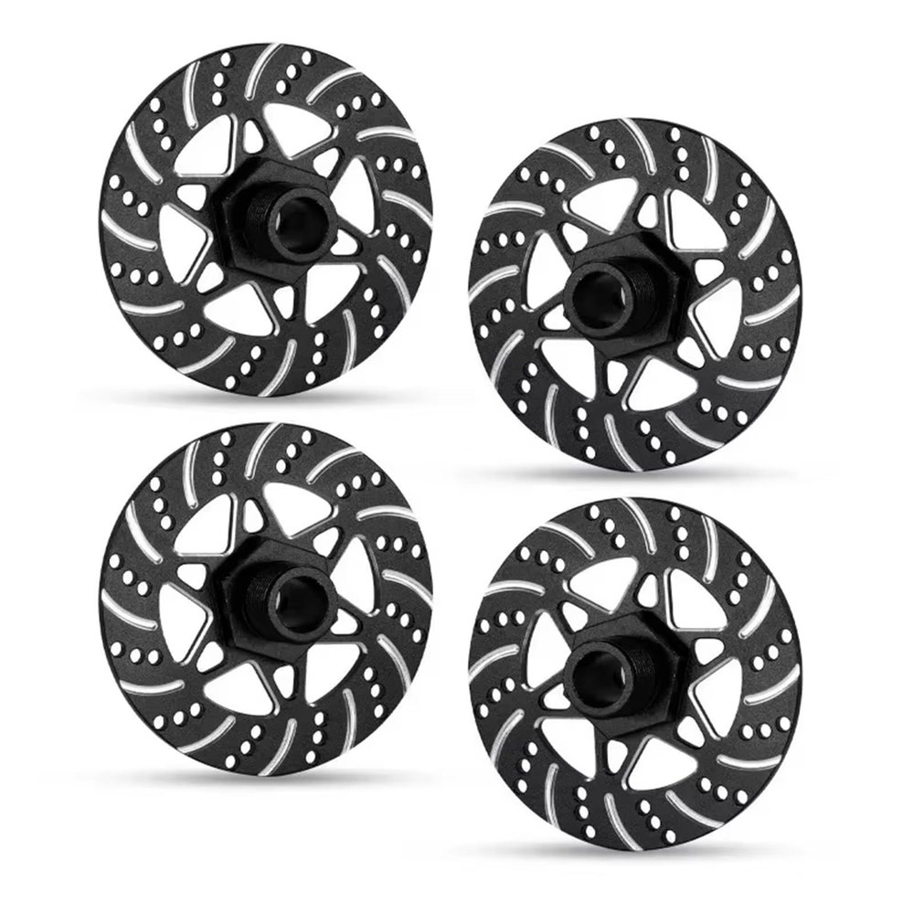VBCERSDZ RC Car Accessories Compatible with Arrma 1/7 for Infraction for Limitless for Felony 1/8 for Typhon Upgrade Parts Metal Brake Disc Wheel Hex Hub Adapter 17mm(Black)