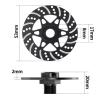 VBCERSDZ RC Car Accessories Compatible with Arrma 1/7 for Infraction for Limitless for Felony 1/8 for Typhon Upgrade Parts Metal Brake Disc Wheel Hex Hub Adapter 17mm(Black) view 2