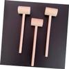 JUMPLAWN 20pcs Mini Wooden Hammer Toy for Boy Girl Safe and Lightweight Mallets for Hands Learning Improve Coordination and Motor Skills for Boys and Girls view 3
