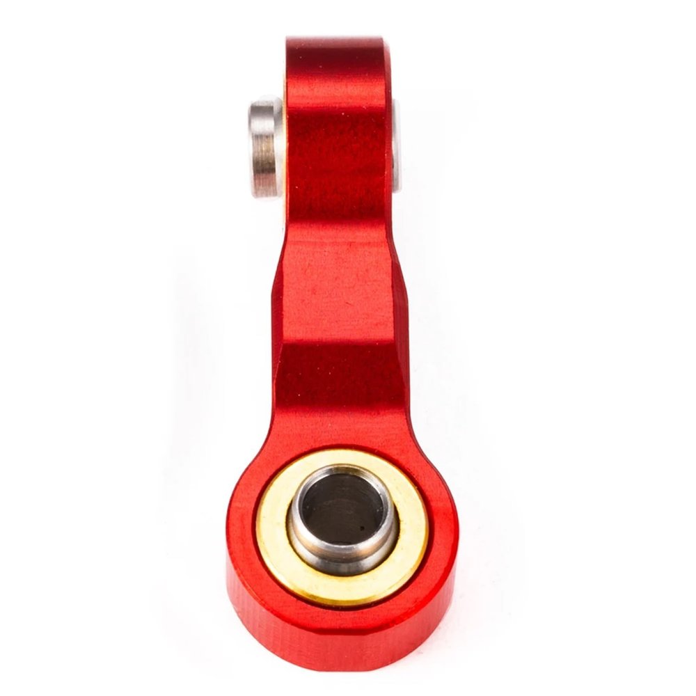 Black/Red Metal Steering Drag Link for 1/18 RC CAR for GRA-NITE for GR-OM 1/14 for Moj-ave 380 Truck Upgrade Parts(Red)