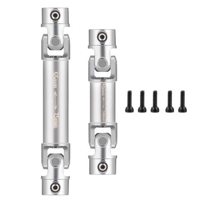 2Pcs 40-50mm 55-75mm Steel Drive Shaft Joint CVD Chassis Center Driveshaft for 1/18 for TRX4M for Bro-nco for Defe-nder RC Crawler Car(9839)