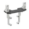 Carbon Fiber Metal Servo Mount Stand with Steering Link for 1/10 RC Crawler Car Axial SCX10 II 90046 AR44 Axle Upgrade Parts(Black) view 4