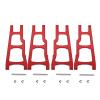 4Pcs Alloy Front & Rear Lower Suspension Arms for RC 1/10 for Tra-xxas for SLA-sh 4x4 for Rus-tler for Stam-pede XO-1 Upgrade Parts#3655X(Red) view 1