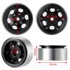 4PCS Aluminum Beadlock Wheel Rim Hubs for 1/18 RC Crawler Car for TRX4M for Bro-nco for Def-Ender Spare Part(Titanium) view 2