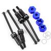 1 Set Metal Front & Rear Drive Shaft Driveshafts and Adapter for 1/18 for GRA-NITE for Typ-hon for Grom RC Car Upgrade Parts(Blue) view 1