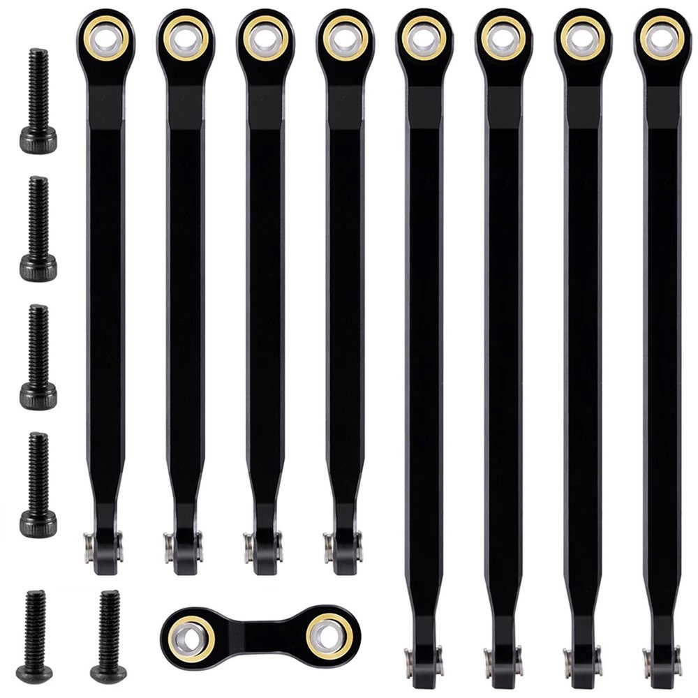 8PCS Aluminium Alloy Link Linkage Mount Set for 1/16 MINI for E-Revo VXL RC Car Upgrade Parts Accessories