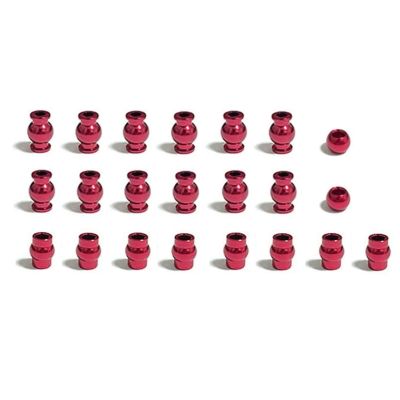 Complete 22pcs Aluminum Alloy Pivot Ball Head Set for ARR-ma 1/10 4x4 for Gra-nite for Sen-ton forTyp-hon Parts