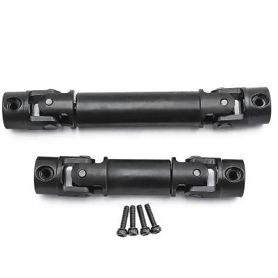 2Pcs 40-50mm 55-75mm Steel Drive Shaft Joint CVD Chassis Center Driveshaft for 1/18 for TRX4M for Bro-nco for Defe-nder RC Crawler Car(9103)