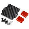 Carbon Fiber Servo Mount for 1/18 for Gra-nite for Grom 1/14 for Moj-ave for Me-ga 380 RC Car Receiver Holder Upgrade Accessories(Red) view 2