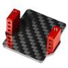 Carbon Fiber Servo Mount for 1/18 for Gra-nite for Grom 1/14 for Moj-ave for Me-ga 380 RC Car Receiver Holder Upgrade Accessories(Red) view 3